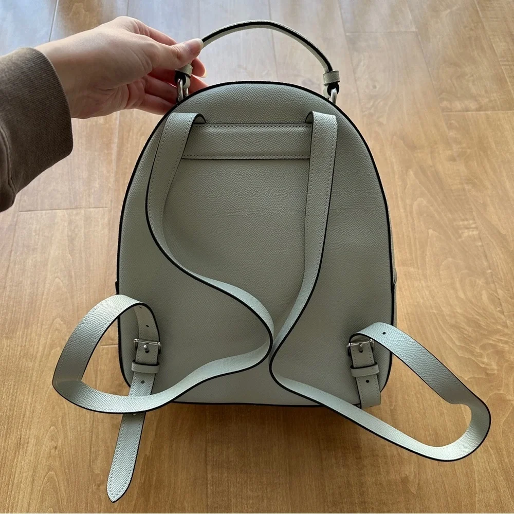 Coach Jordyn Backpack, Light Sage, Women’s Green Leather Backpack